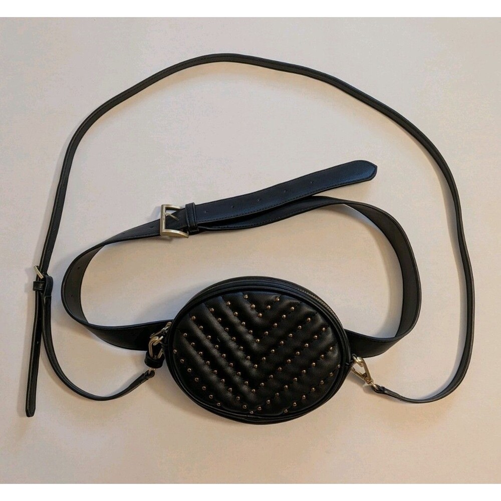 Sam Edelman Yanet Studded Changeable Belt Bum Bag Crossbody Purse Whimsygoth